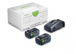 Festool 578815 Energy Set SYS 18V 2 x TBX8 & SCA16 Rapid Charger, Systainer SYS3 M 187 &pound;445.00